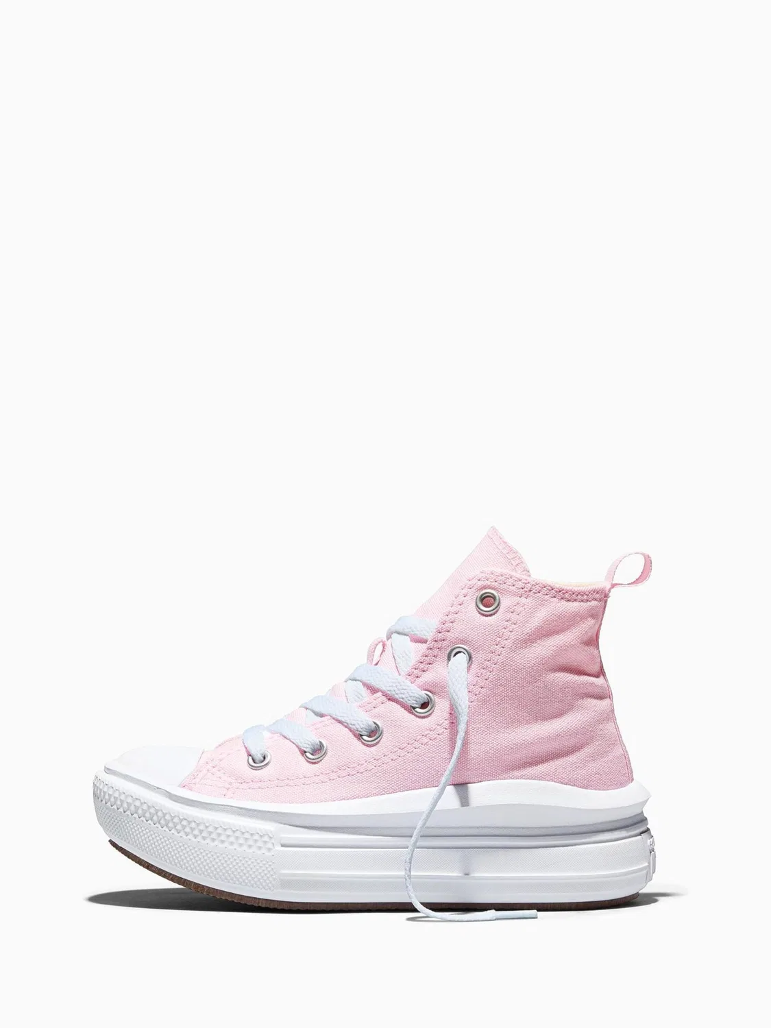 Кроссовки высокие платформа Converse Move, розовый/белый — фото 2