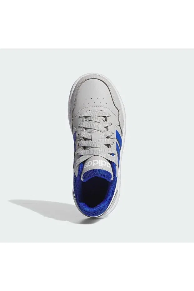 Детские кроссовки для девочек с принтом Hoops 3.0 k ig3833 Adidas, Gray — фото 3