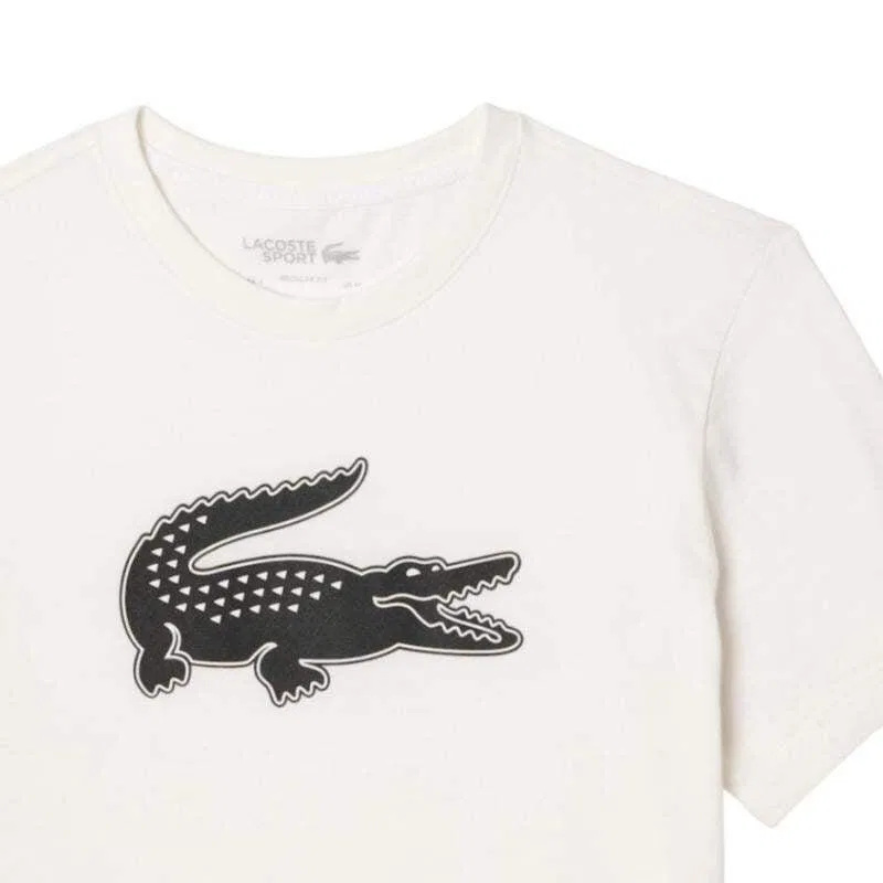 Мужская футболка с коротким рукавом Lacoste, Цвет: Schwarz / Weiss — фото 3