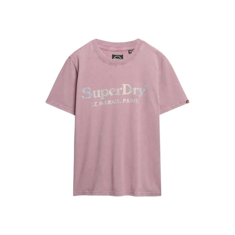 Женская металлическая футболка Venue Superdry, Violett