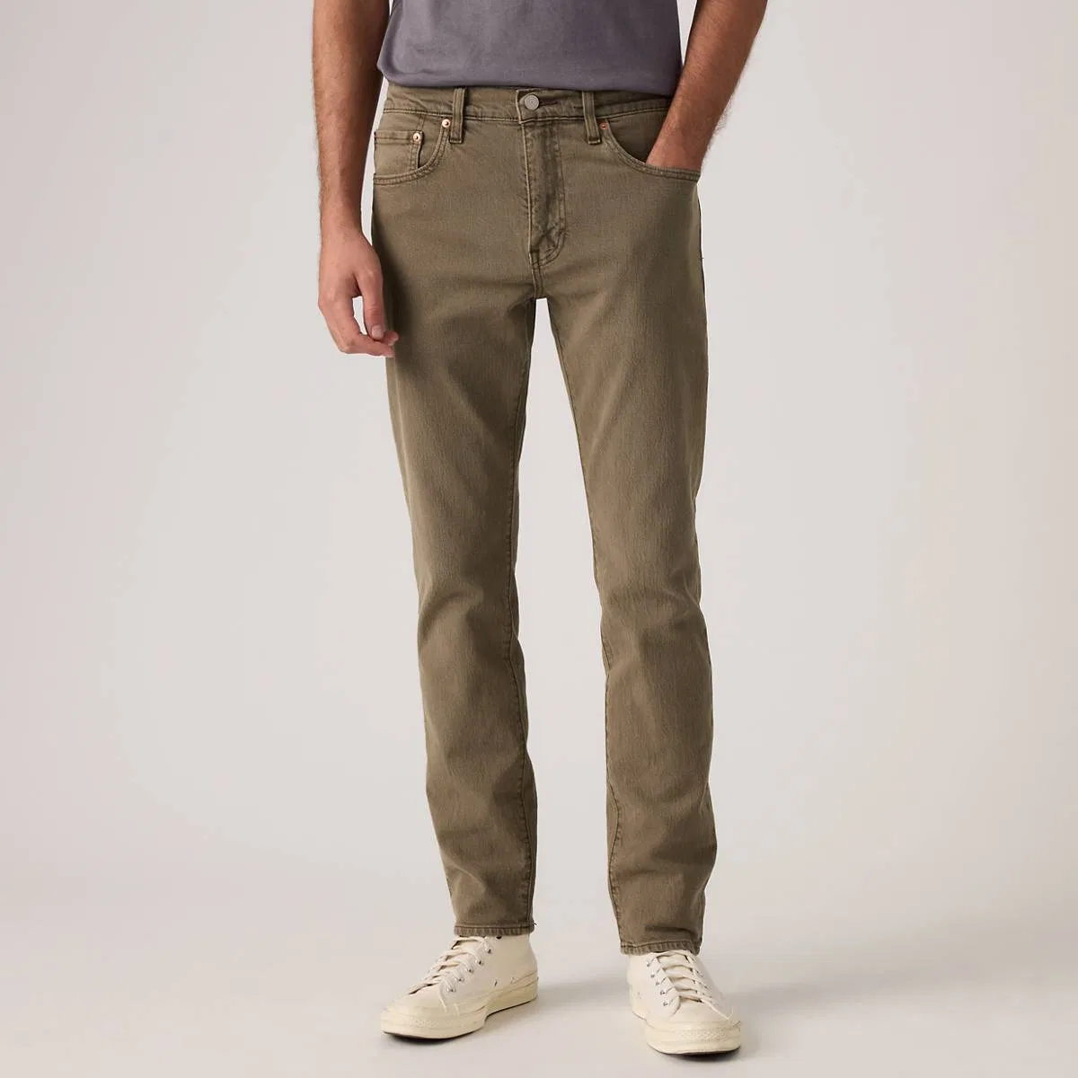 Мужские джинсы 502 зауженного кроя Levi's, Shitake - Brown — фото 2