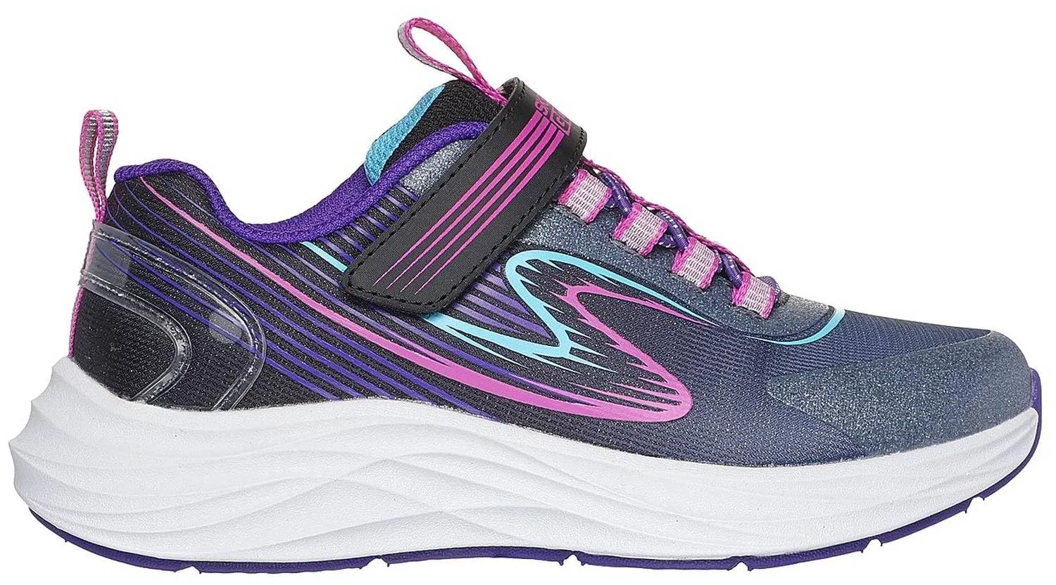 Детские кроссовки для девочек с сетчатым верхом Go-Run-Accelerate Skechers, Black Bkmt