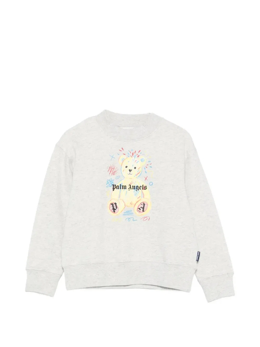 Свитшот с длинными рукавами Palm Angels Kids, серый