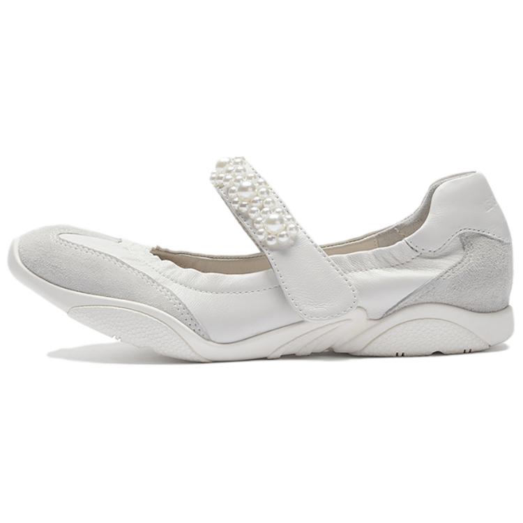 Туфли Мэри Джейн женские LE SAUNDA, Cream White+Gray Owk