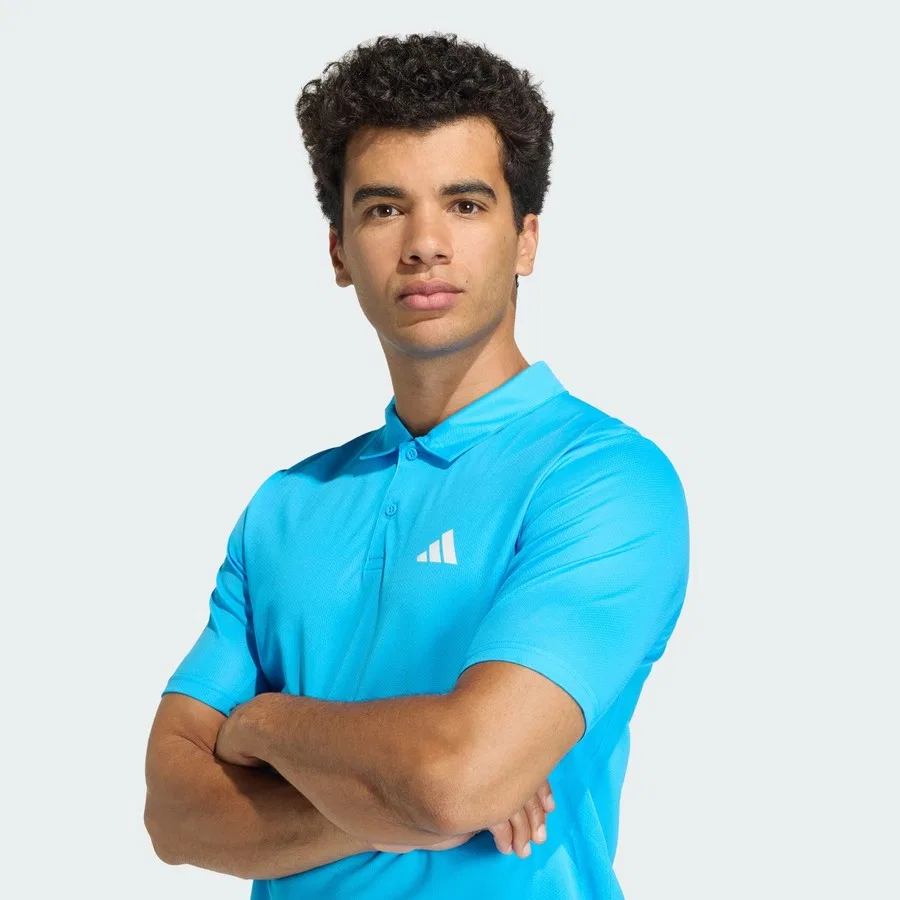 Спортивная футболка-поло с длинным рукавом Performance Workout Essentials Base Polo adidas, Черный — фото 4