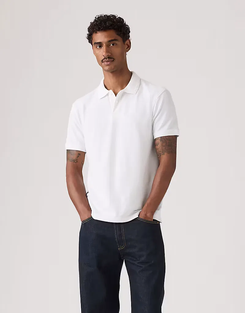 Поло teddy stripe original Levi's, белый
