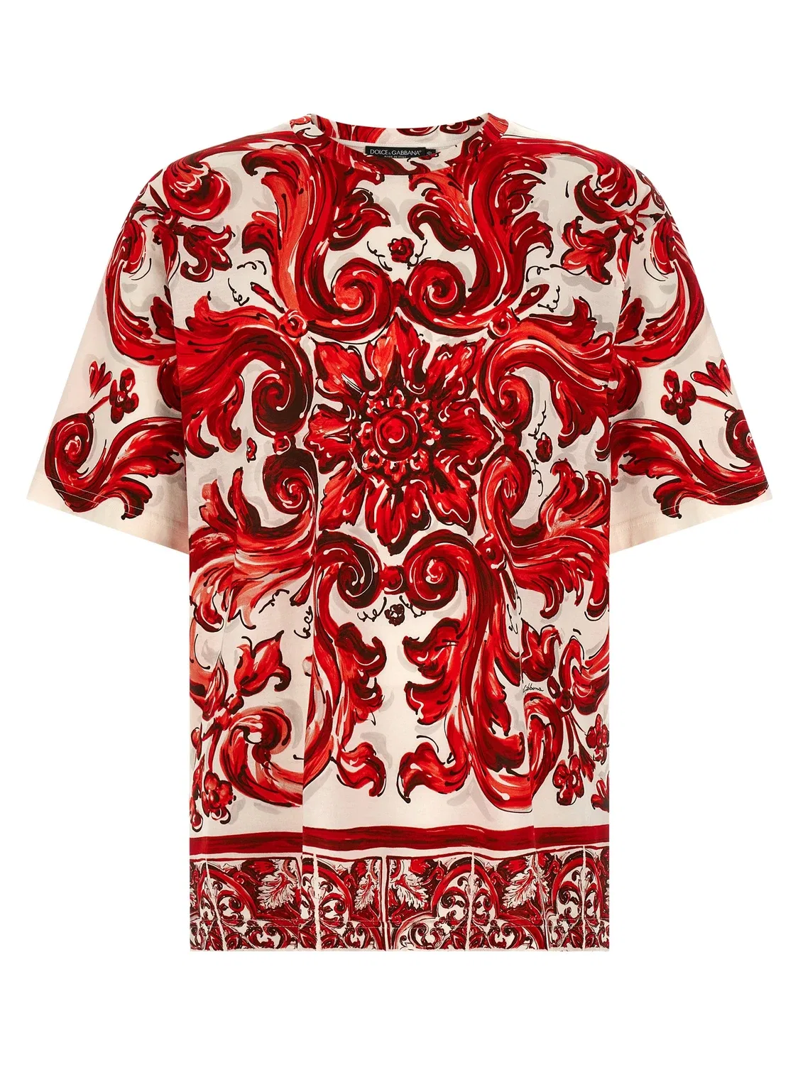 Футболка "Майолика" DOLCE & GABBANA, красный