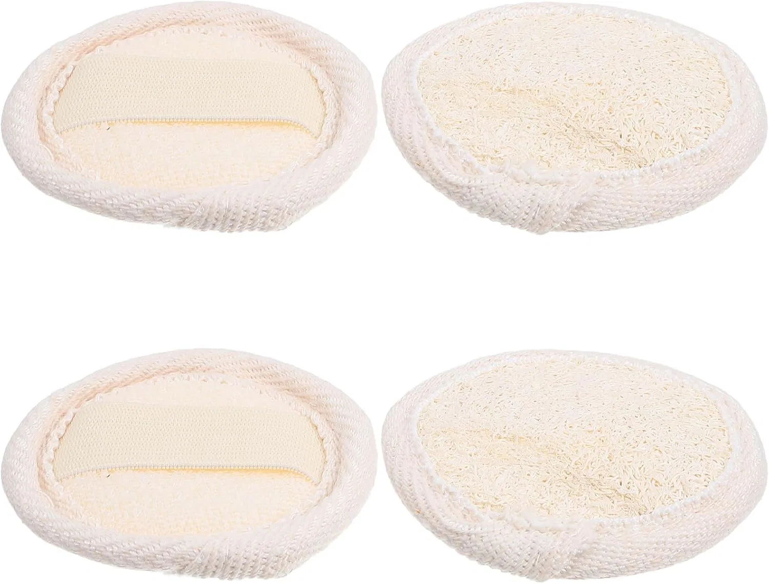 Набор очищающих спонжей для лица, GRADENEVE, 4 шт, 6,5x6,5 см, Beige