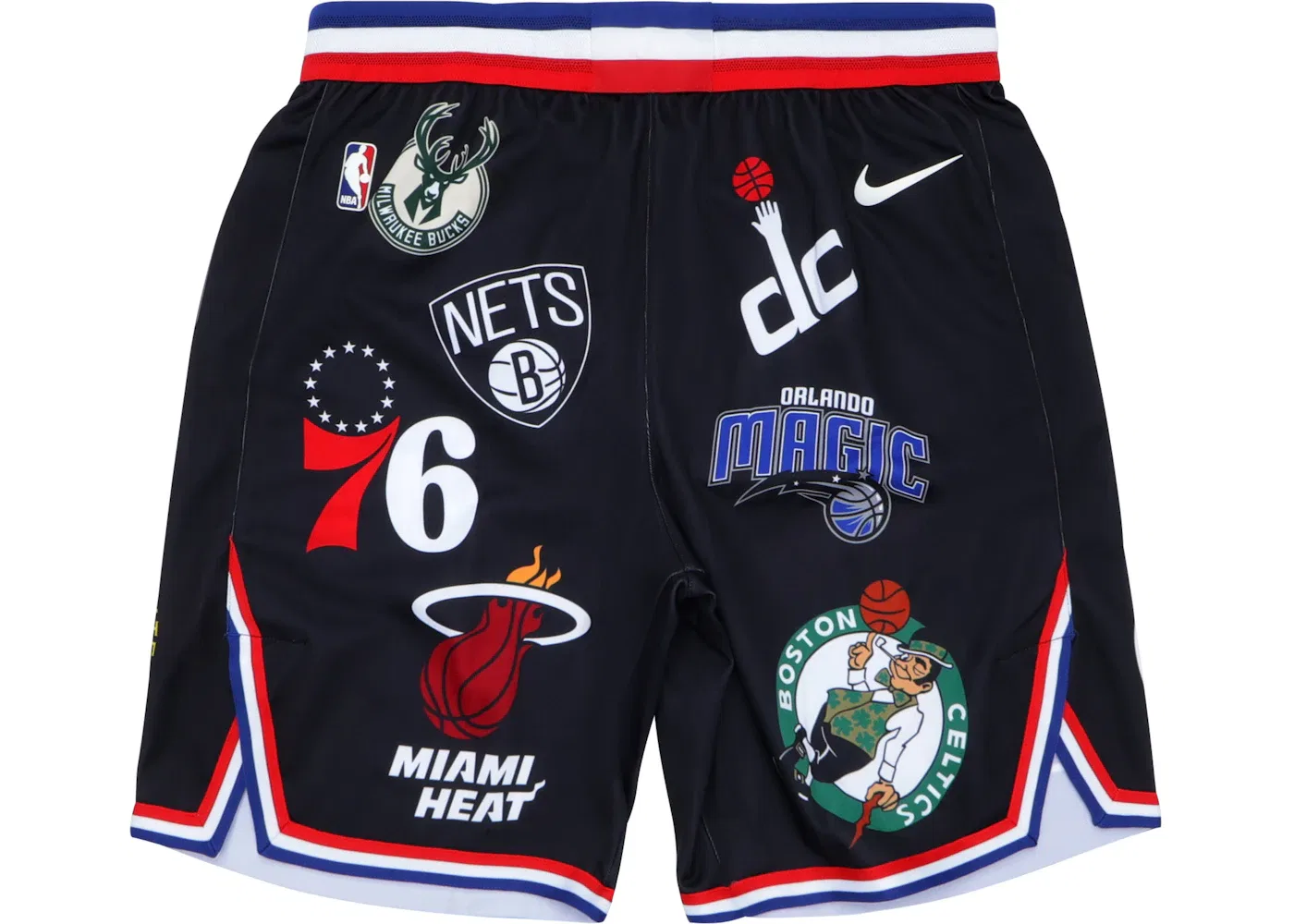 Мужские шорты с принтом Supreme Nike NBA Teams Authentic Short Black