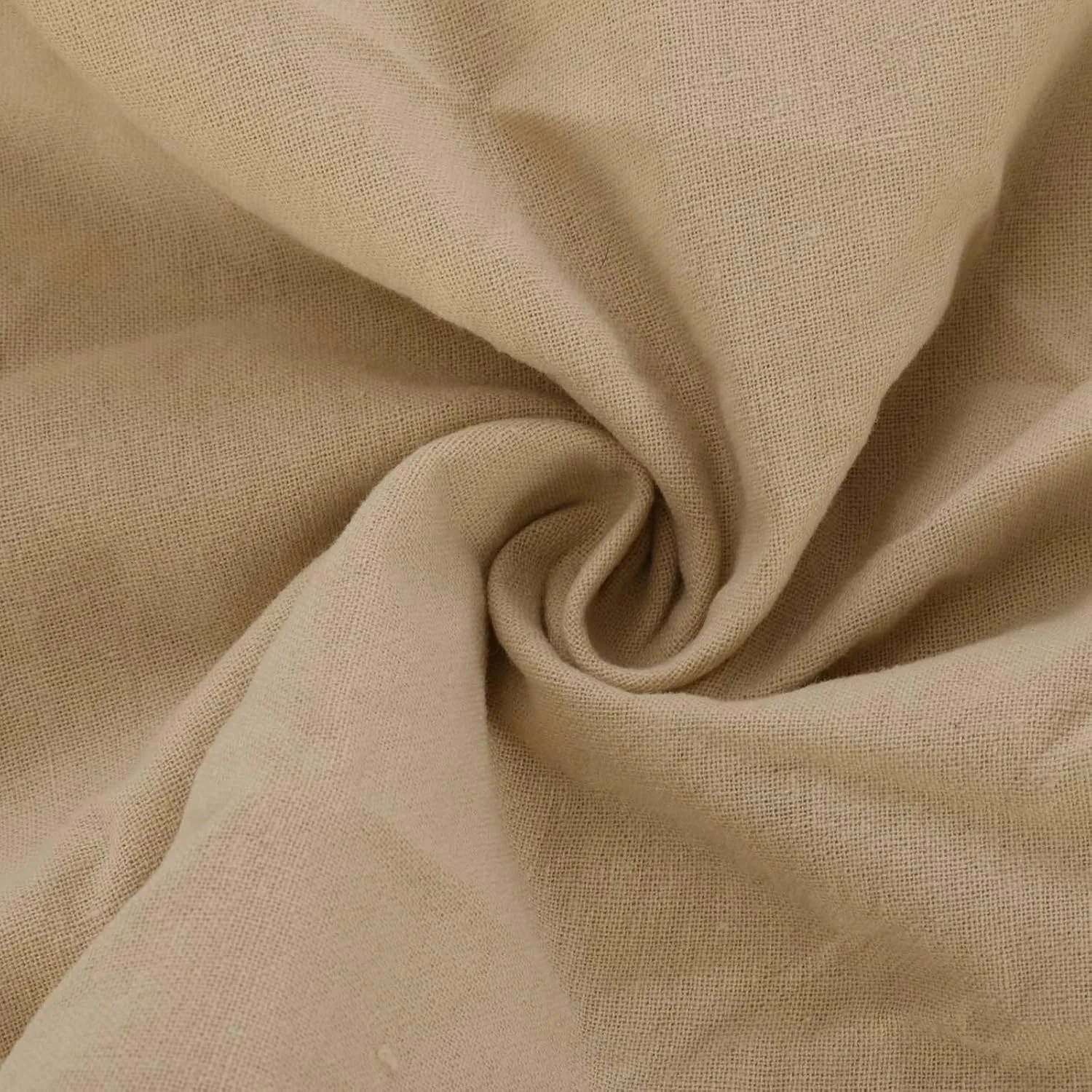 Женское свободное платье макси Cotton Linen, Khaki — фото 2