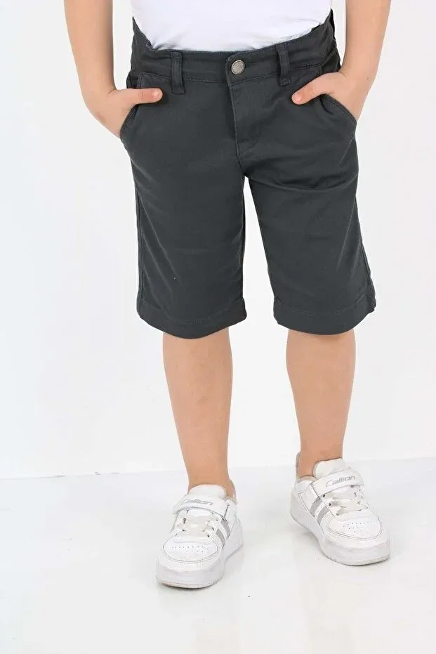 Детские шорты для мальчиков хлопковые Beebird, Anthracite