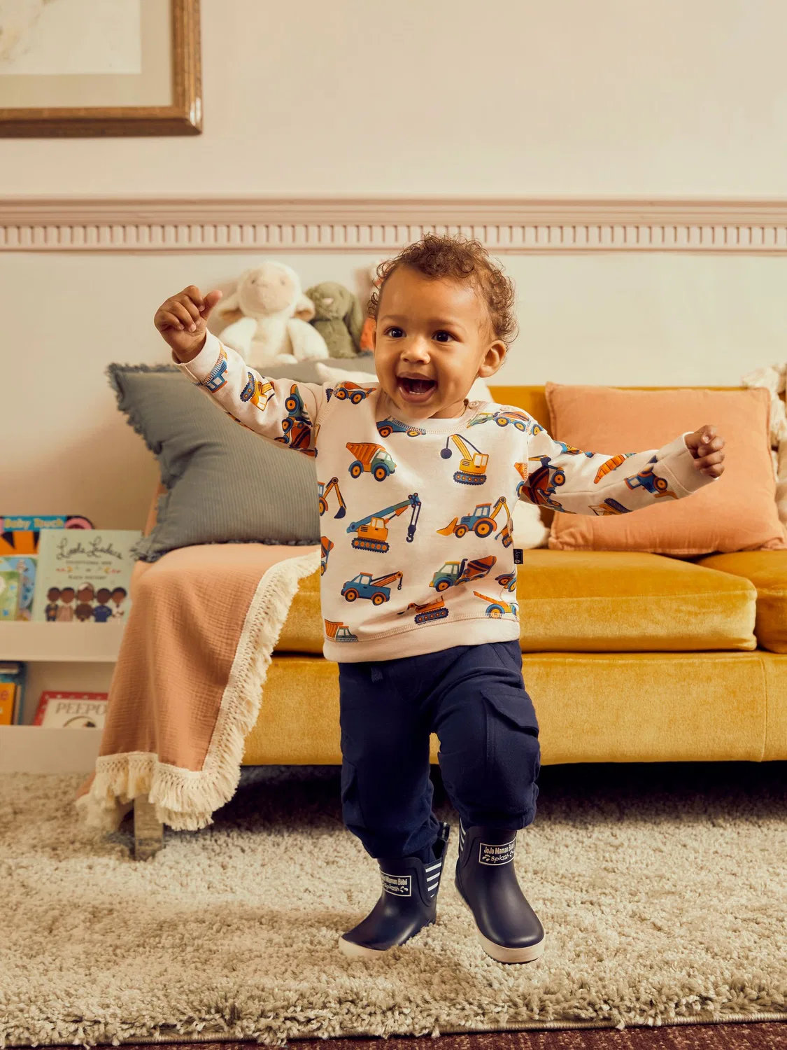 Джоггеры карго 2 шт. Jojo Maman Bébé, темно-синий и хаки — фото 3