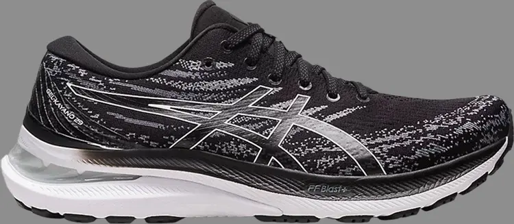 

Кроссовки gel kayano 29 4e wide 'black white' Asics, черный