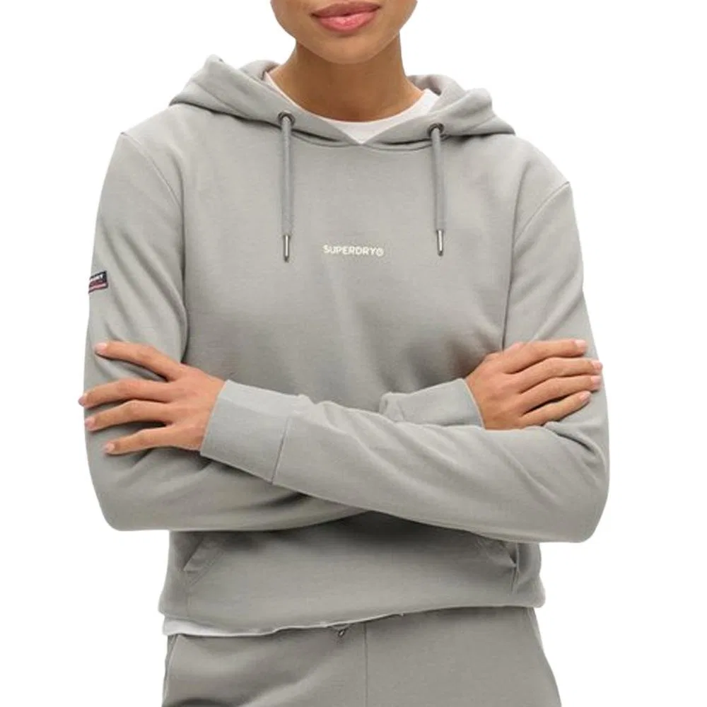 Женское худи с капюшоном и длинным рукавом Superdry, Grau