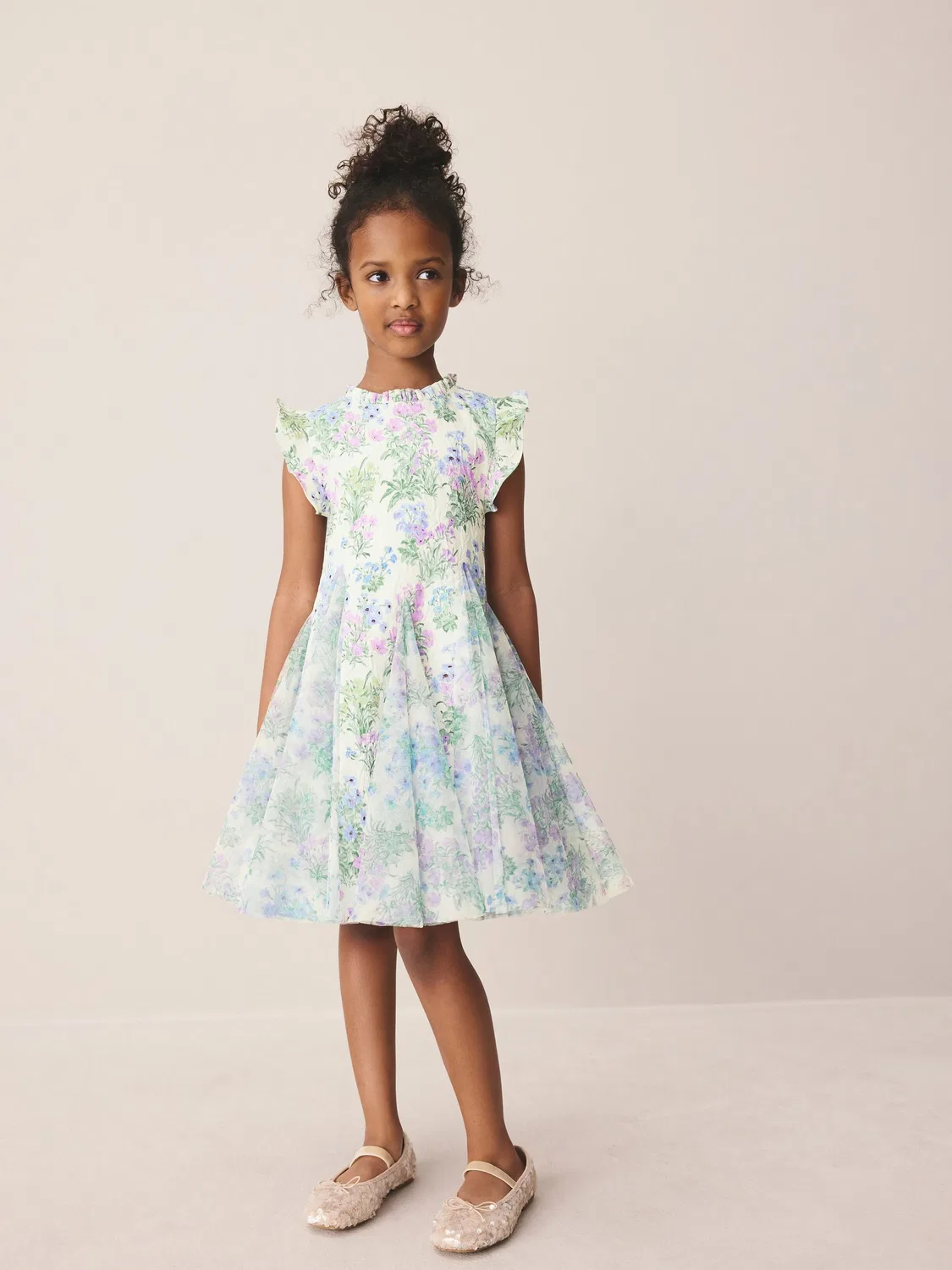 Платье фактурное Megan Laura Ashley, голубой