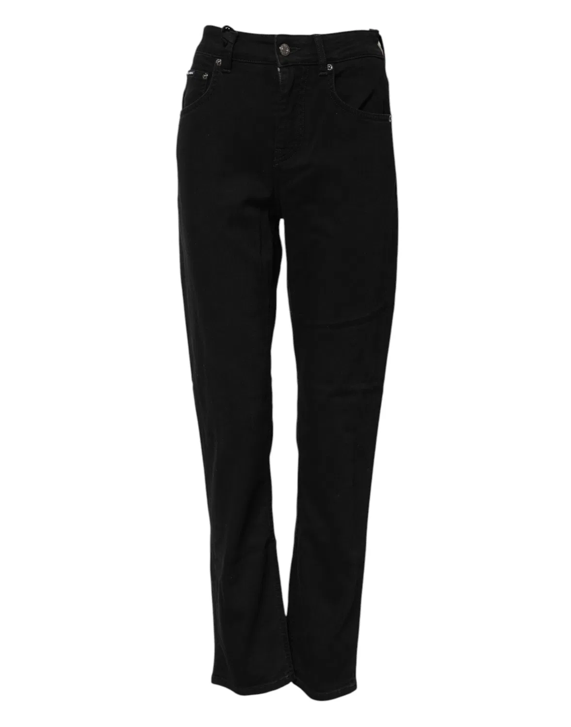 Женские джинсы-бойфренд с застежкой-молнией Boyfriend Jeans Dolce & Gabbana, Black