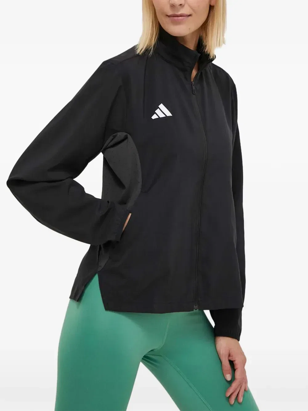 Толстовка с молнией сбоку Adidas, черный