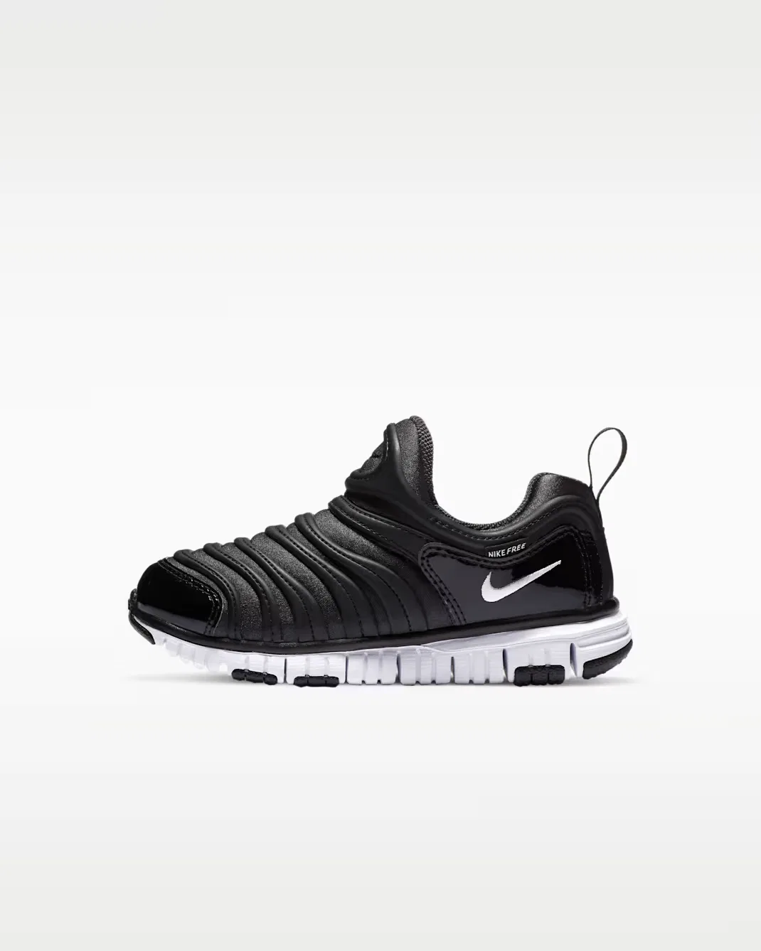 Детские удобные кроссовки, которые легко надевать и снимать Nike Dynamo Free, Anthracite/Black/White
