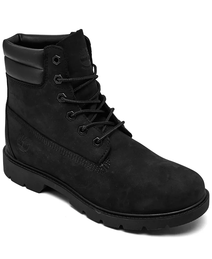 Женские ботинки Linden Woods 6-Inch Lace-Up Waterproof от Finish Line Timberland, черный