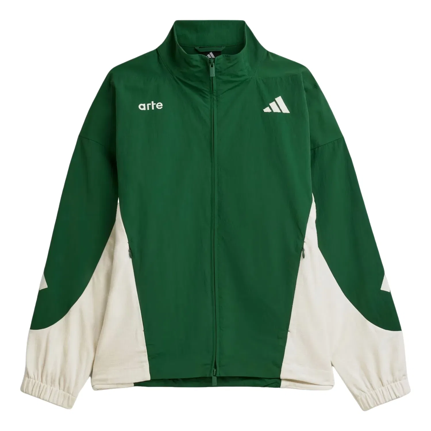 Мужская куртка ARTE Antwerp Z.N.E Full-Zip Track Jacket Asia Sizing 'Amazon Green Off White' adidas, Amazon Green/Off White