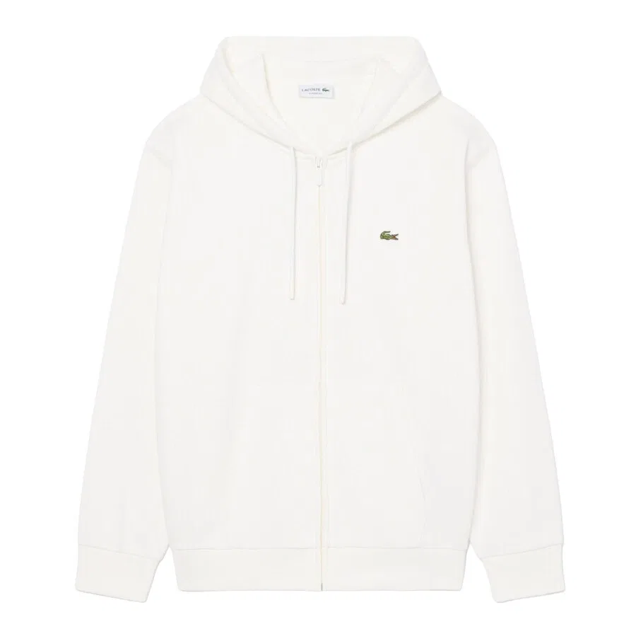 Толстовка LACOSTE белого цвета