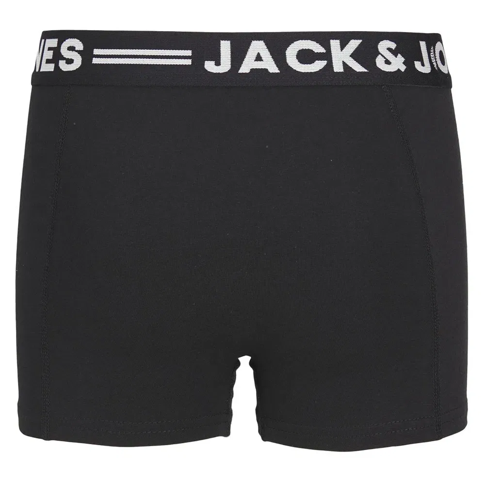 Комплект боксеров Sense 3 штуки Jack & Jones, черный — фото 2