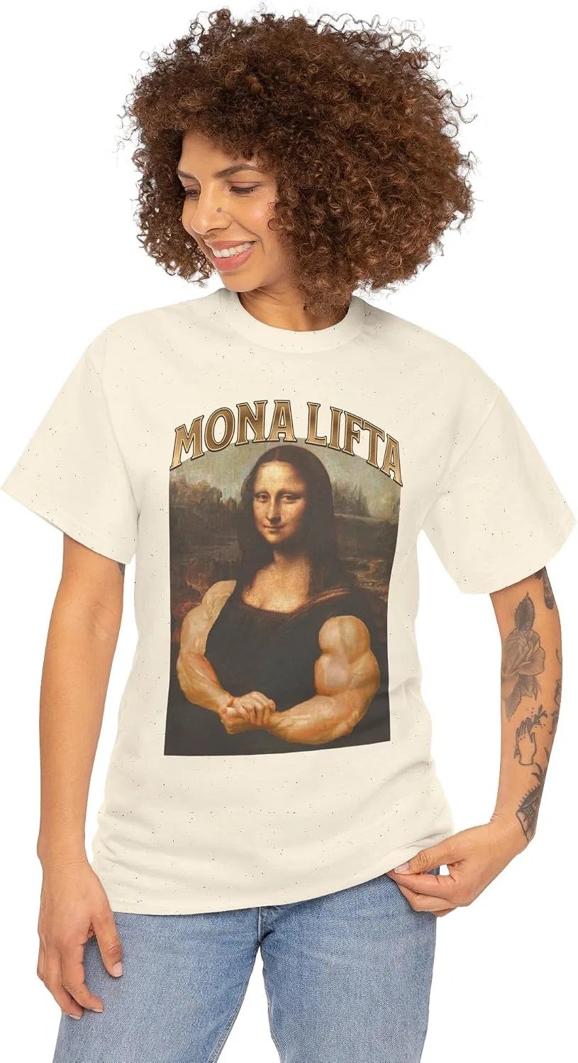 Футболка с принтом Mona Lifta Gildan 5000, Natural — фото 2