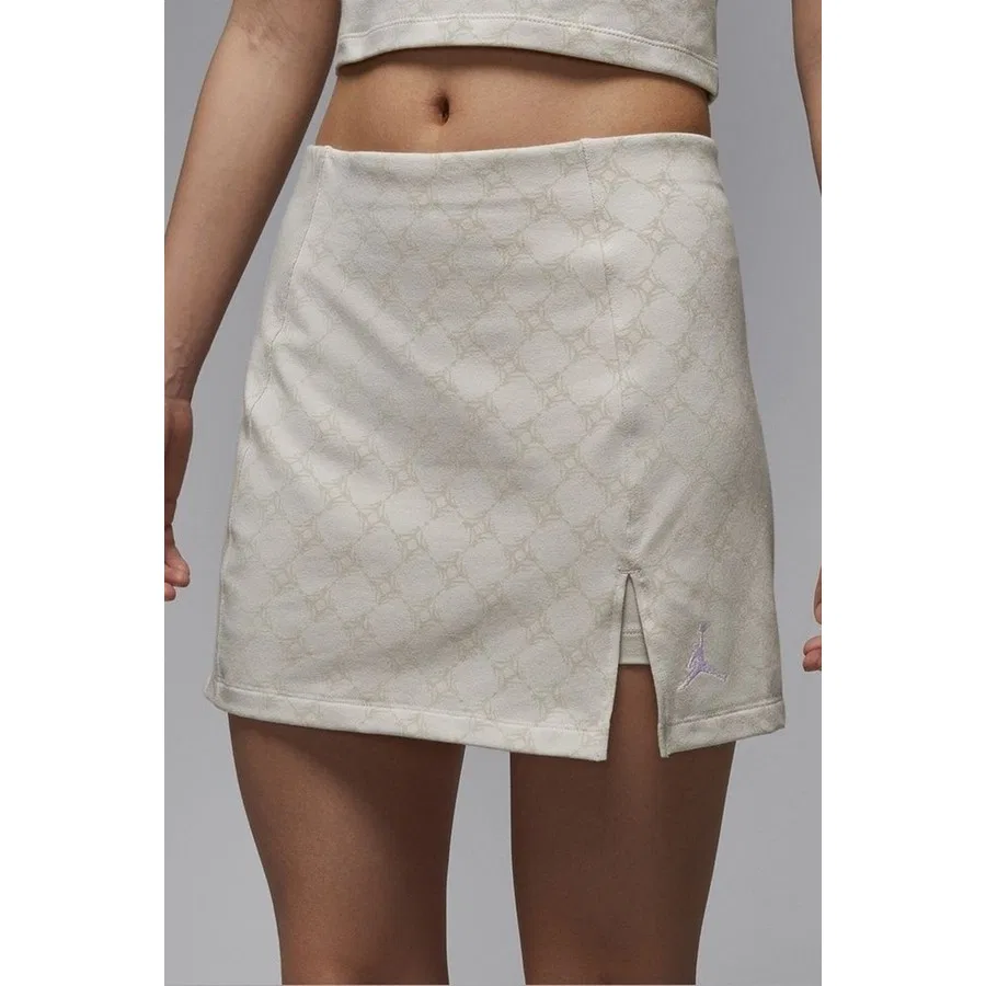 Спортивная юбка-шорты Nike Jordan Brooklyn Slim Fit High Rise Knit Skort, Бежевый