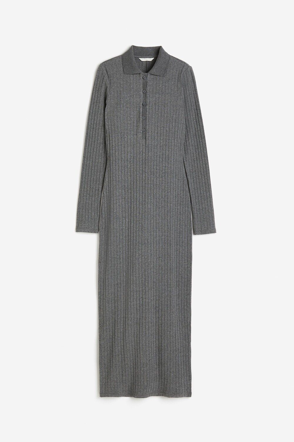 

Платье H&M Collared Jersey, темно-серый