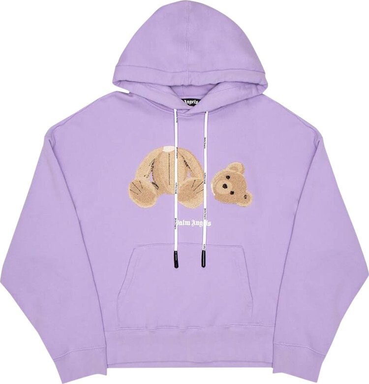 Худи Palm Angels Bear Hoodie 'Lilac/Brown', фиолетовый — фото 2