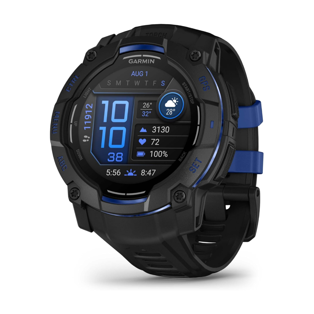 

Умные часы Garmin Instinct 3, AMOLED, 50 мм, Bluetooth, черный/синий