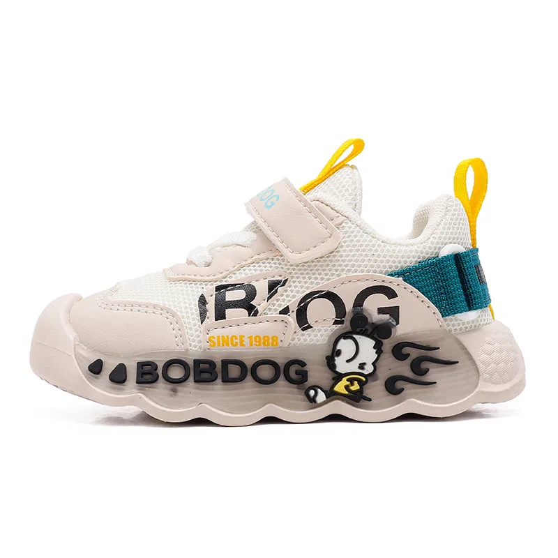 Детские кроссовки с поддержкой свода стопы Aqua Green/Apricot Beige BOBDOG