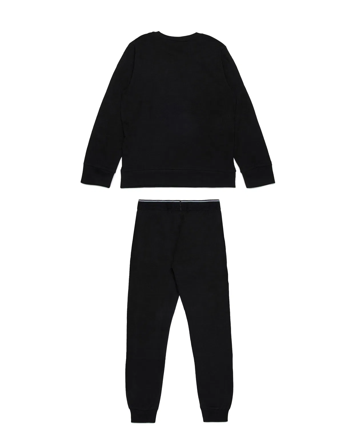 Детский комплект пижамы с брендовым логотипом DIESEL KIDS, Черный — фото 2
