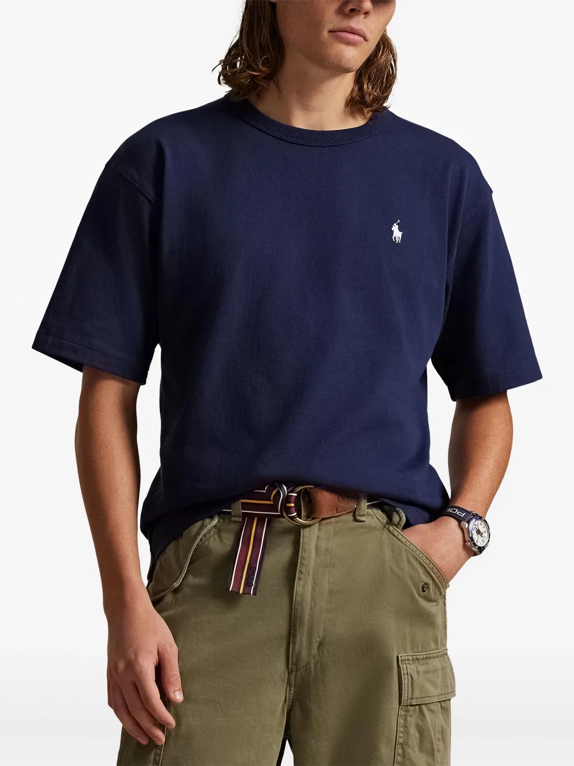 Футболка с коротким рукавом, синяя Polo Ralph Lauren, синий — фото 2