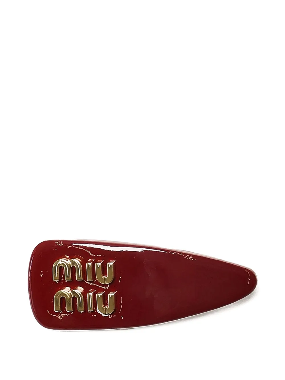 

Заколка для волос с логотипом Miu Miu, красный