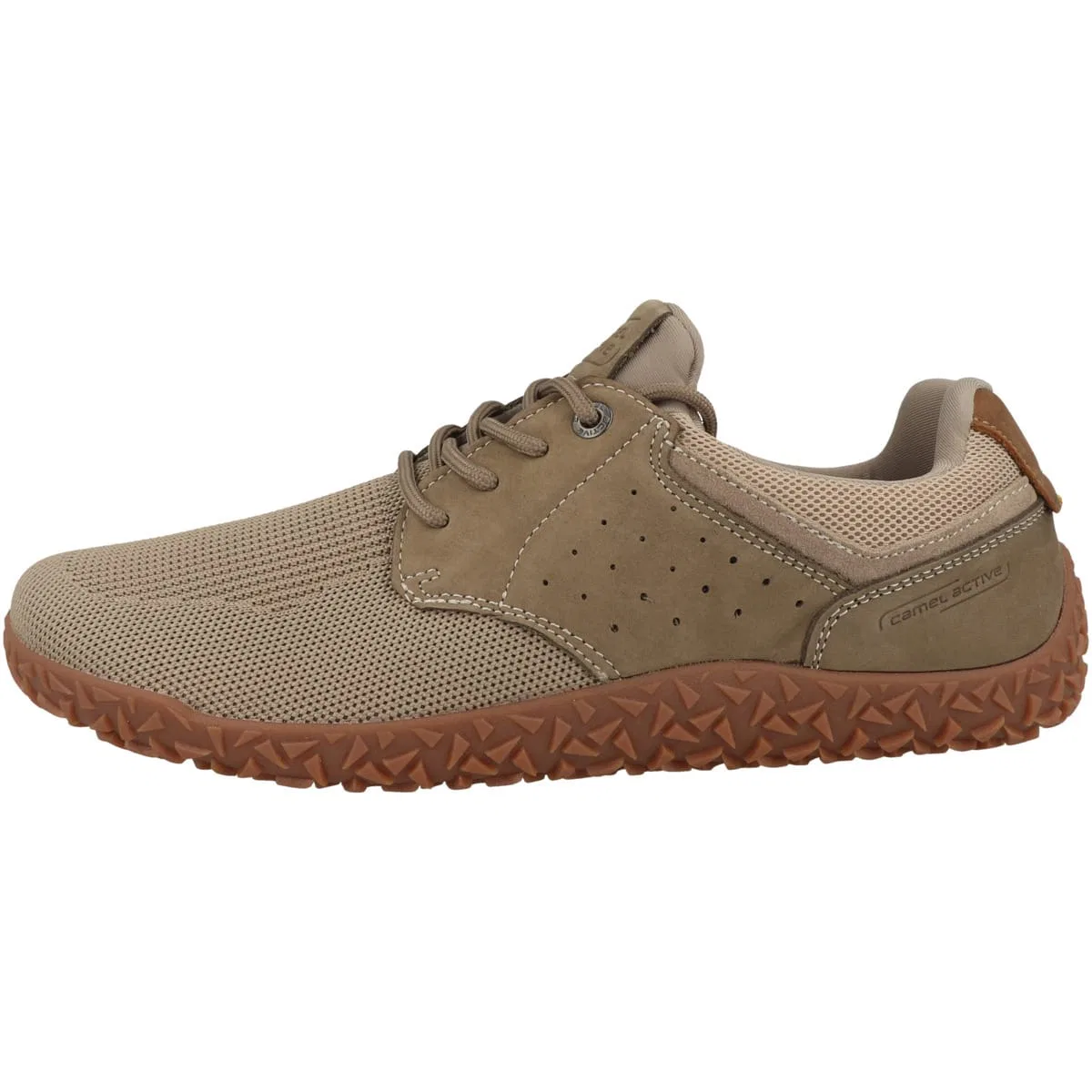 Кроссовки низкие из текстиля и нубука, Camel Active, светло-коричневый