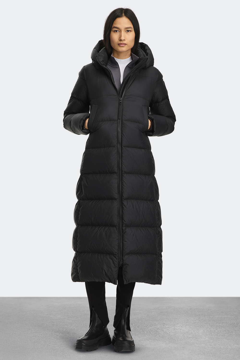 Пуховик Canada Goose Mystique  Tonal Label, черный — фото 2