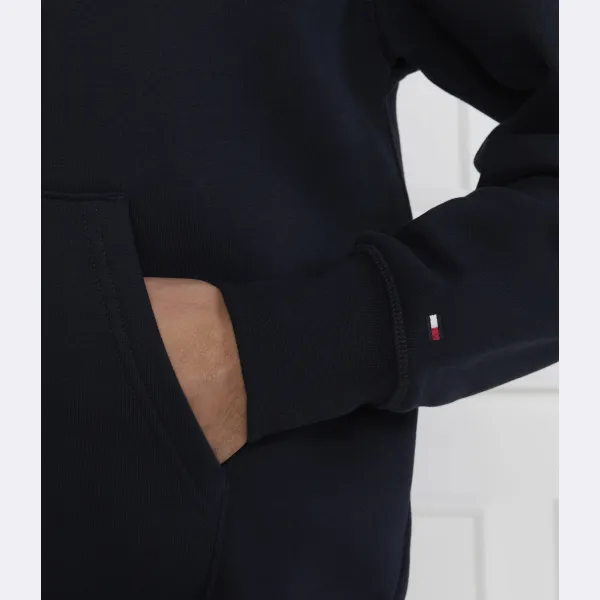 Толстовка классического кроя с вышивкой Monotype Tommy Hilfiger, синий — фото 4