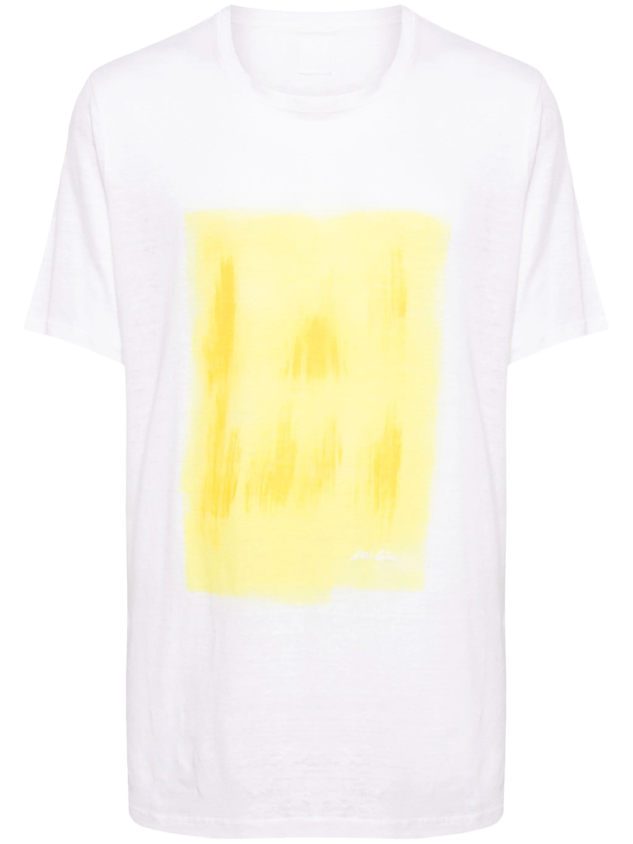 

Льняная футболка с принтом 120% Lino, белый