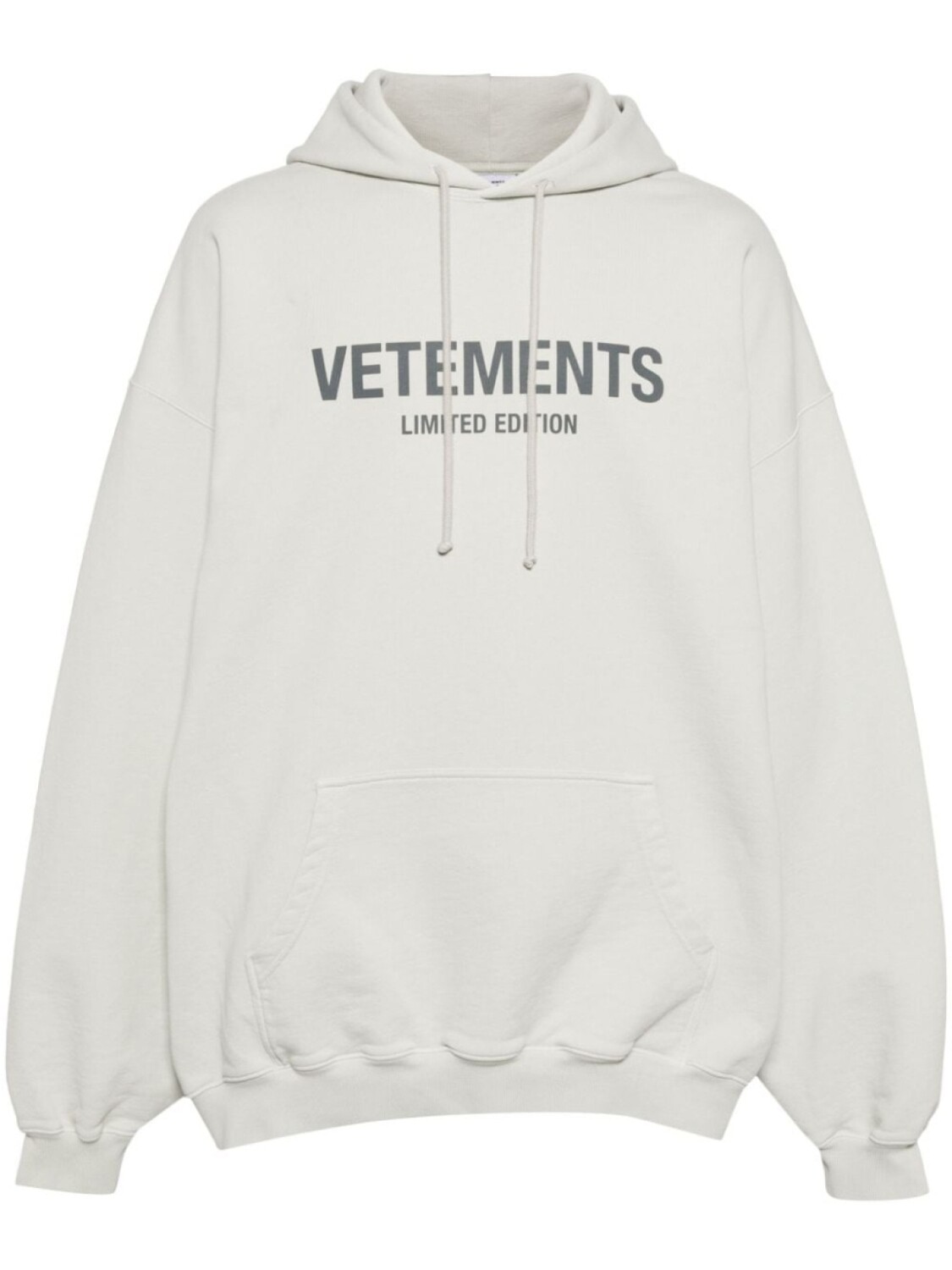

VETEMENTS Limited Edition logo-print hoodie, серый