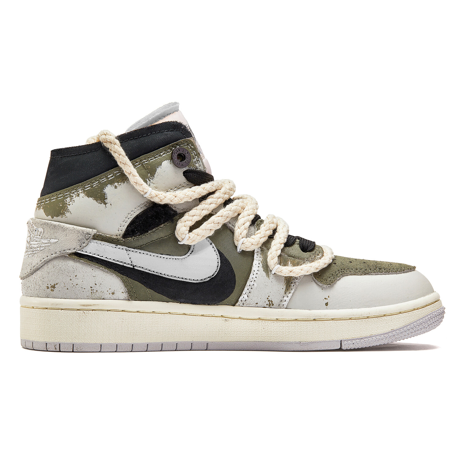 

Баскетбольные кроссовки Air 1 Vintage Men Mid-Top Green/White Jordan