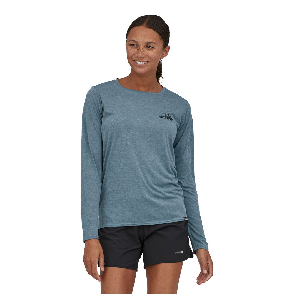 

Спортивный топ Patagonia Capilene Cool Daily Graphic, серый