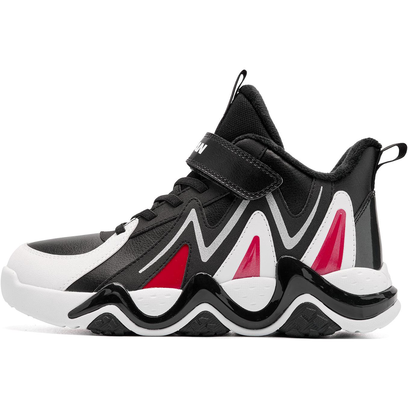 

Детские повседневные туфли Grade School QIAODAN, черный/Koi красный