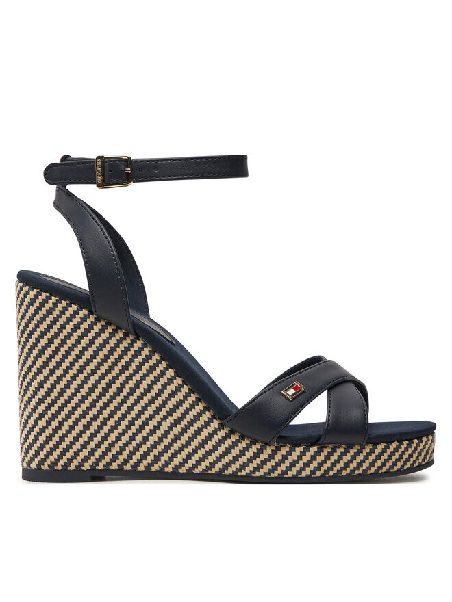 

Сандалии Tommy Hilfiger Im Raffia Sandal, темно-синий