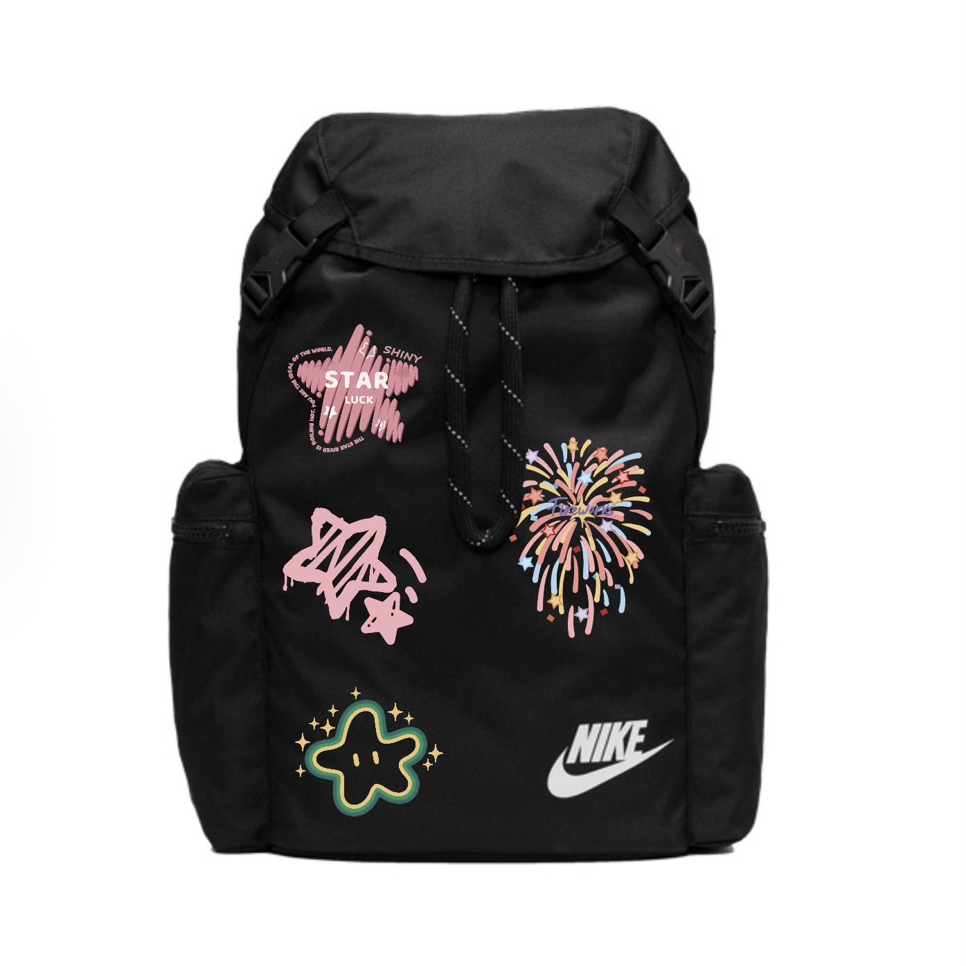 

Nike Тканевый рюкзак унисекс черный, Firework