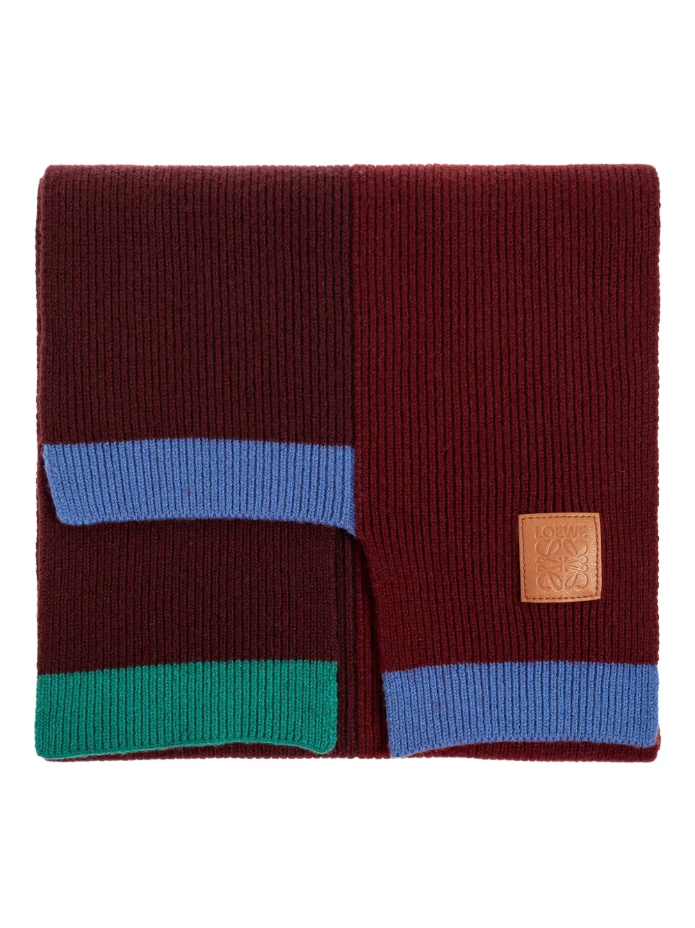 

Шарф в рубчик LOEWE, красный