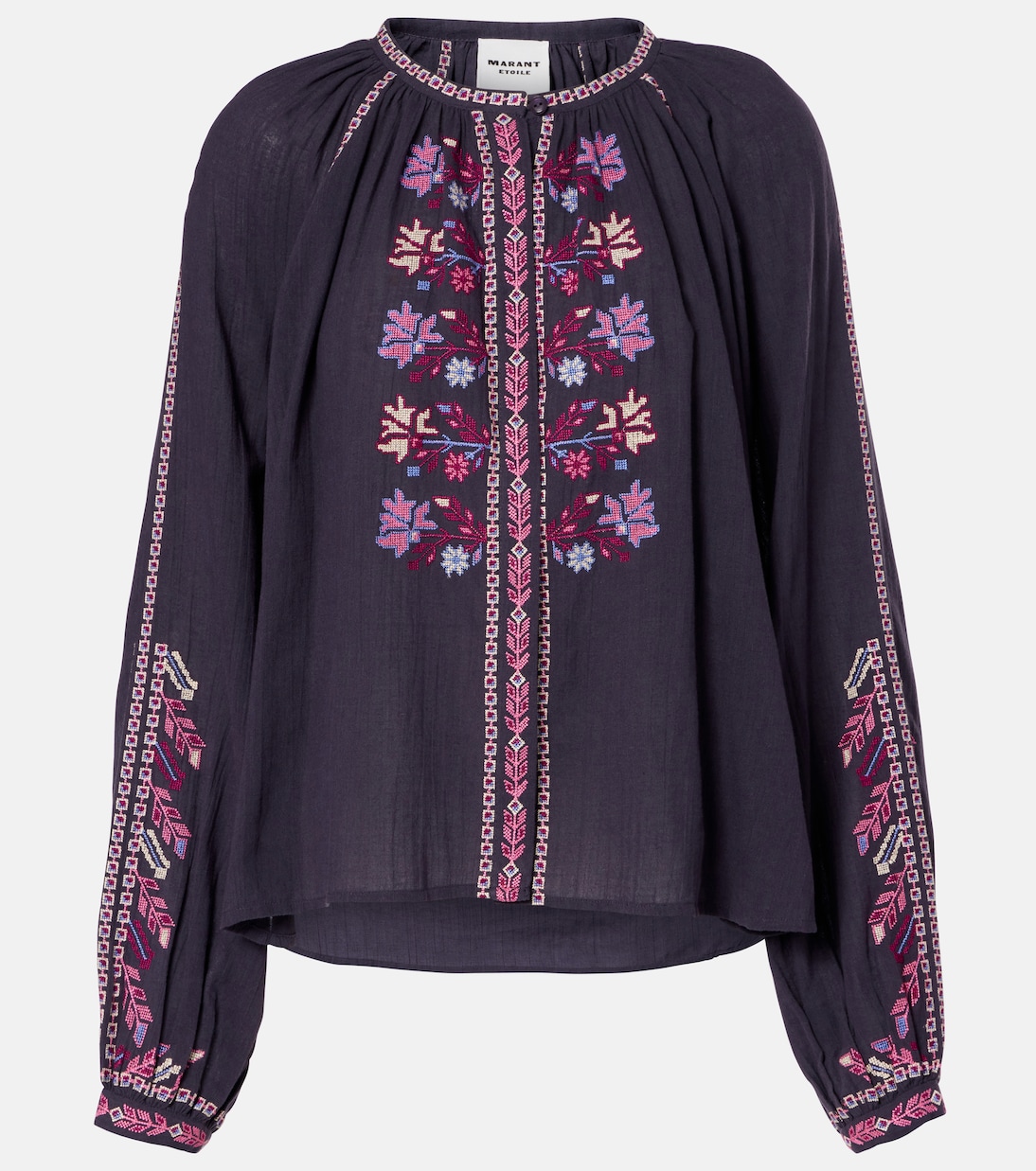 

Вышитая хлопковая блузка Lynne Marant Etoile, Faded Night