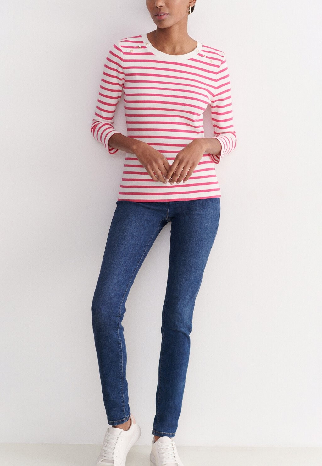 

Топ с длинными рукавами FRENCH BRAND FASHION ELEGANT MODERN BE Caroll, неоновый розовый