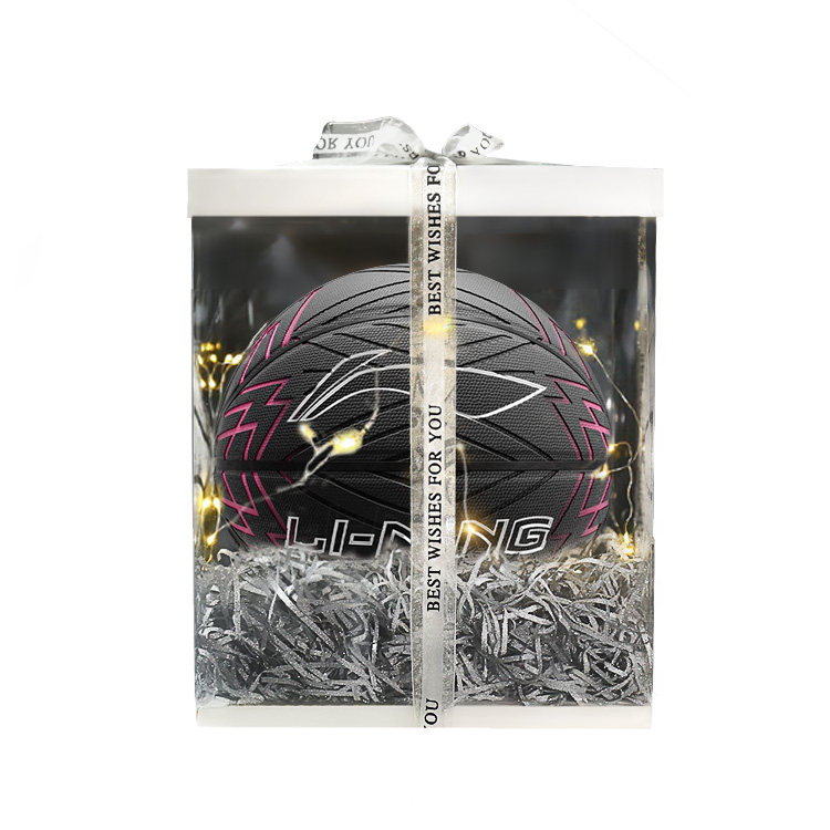 

LINING Китайский PU баскетбольный мяч black pink размер 7 тренировочный unisex