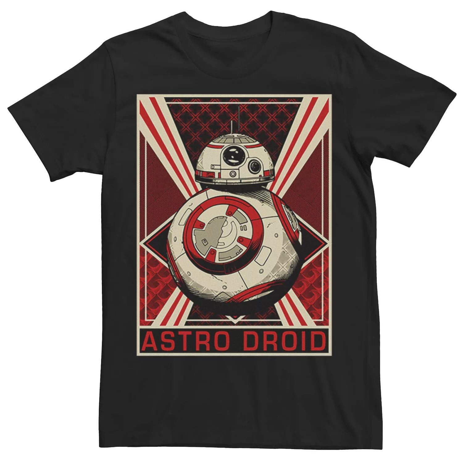 

Мужская футболка с плакатом The Force Awakens BB-8 Astro Droid Star Wars